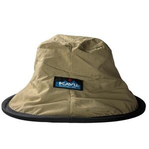 KAVU Fisherman's Chillba Reversible Packable One Size Drawstring Bucket Hat Camp